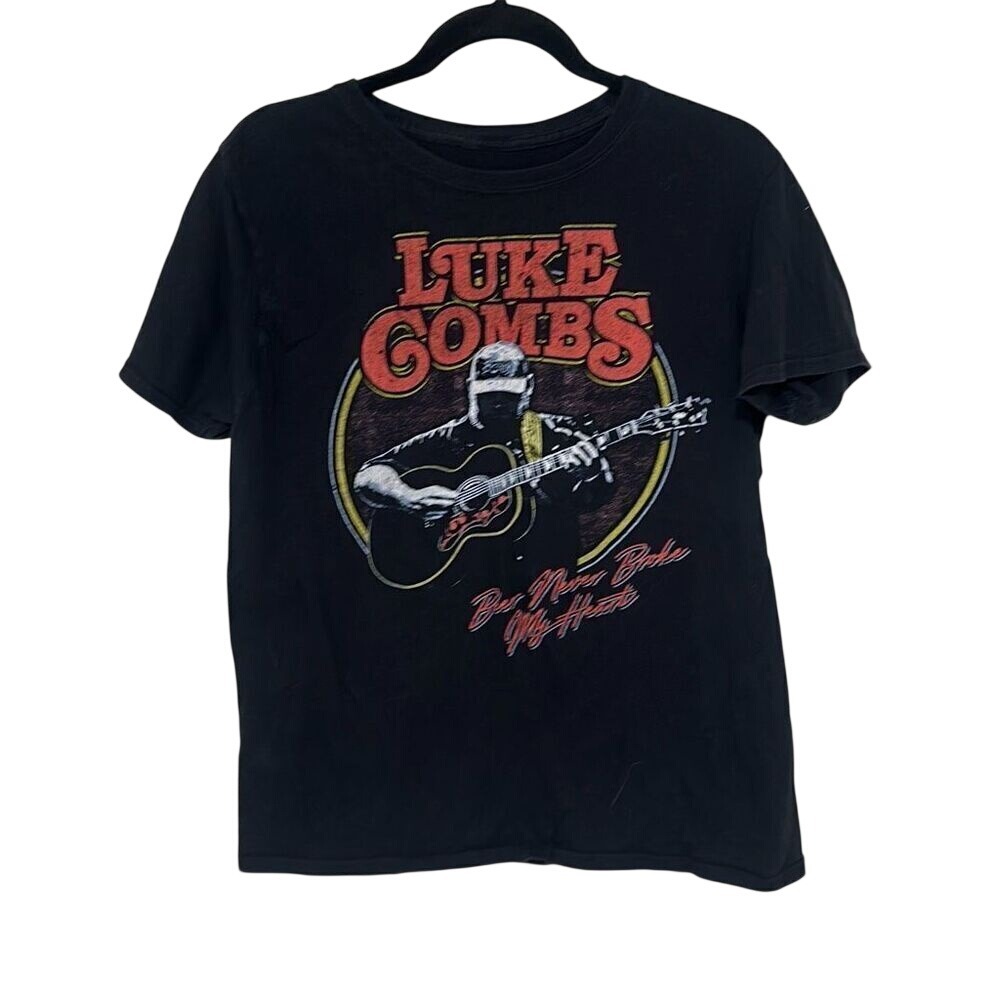 Luke Combs‎ Mens Black Beer Never Broke My Heart Tour 2018 T-Shirt Size Small